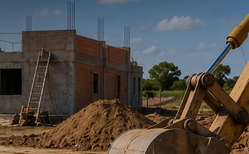 Terreno sin preparar antes de construir